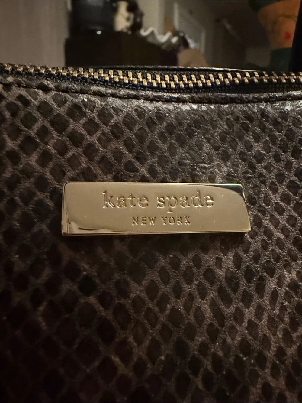 KATE SPADE Parliament Square bag - Snake embossed leather